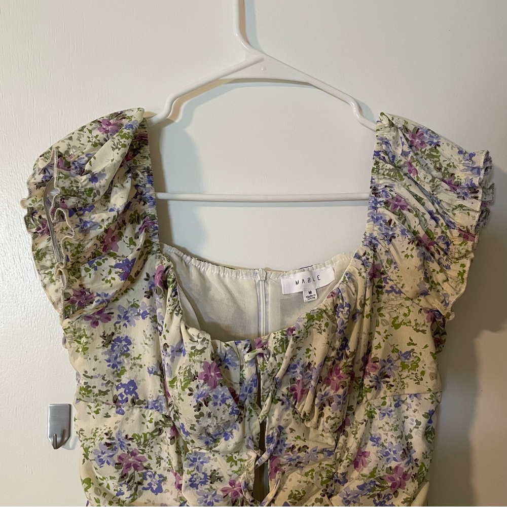Floral Ruffled Dress - Picture 3 of 3